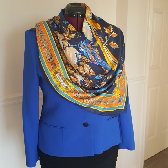 Hermes Accessories - Vintage Hermes-Paris Silk Scarf